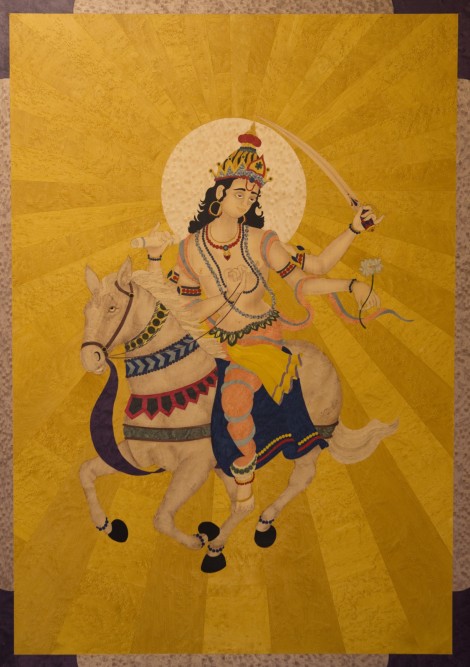Divinità indiana a cavallo (Dea Luna) – 0014